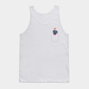 Black Lab Pocket Puppy Tank Top